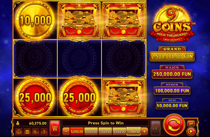 9 Coins free slot game